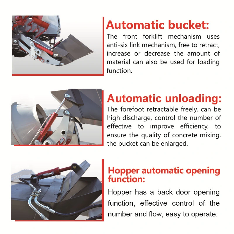 Bj5000 Diesel Concrete Cement Mixer with Lift for Sale