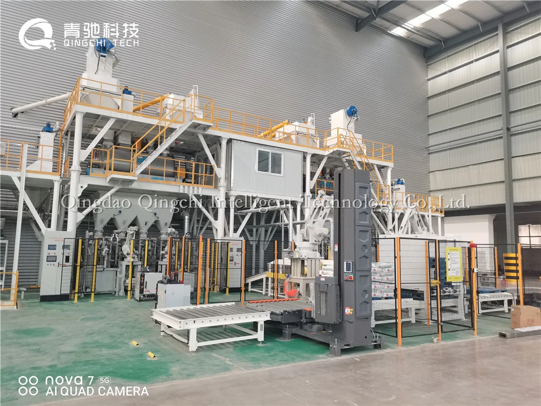 Automatic Dry Powder Mixed Concrete Cement Masonry Plaster Premix Mortar Concrete Mix Floor Ceramic Tile Adhesive Wall Putty Production Batching Mixing Plant