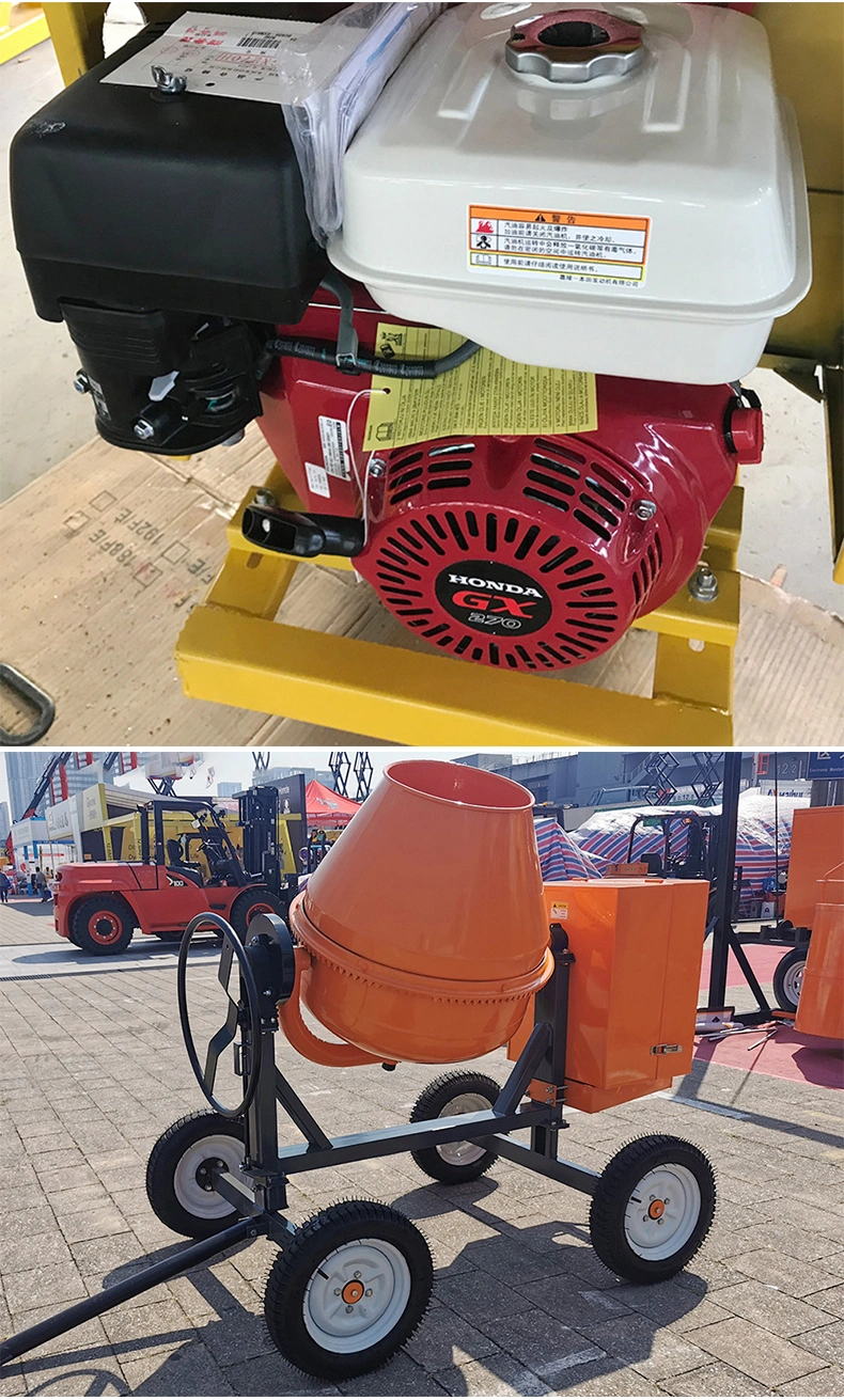 Cheap Factory Price 350 Litre 400L 500L Diesel Gasoline Electric Portable 4 Wheels Concrete Mixer