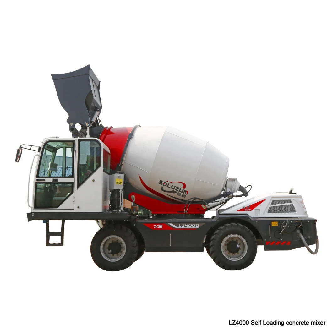 New Upgraded Lz4000 Self Loading Concrete Mixer for 4 Cbm