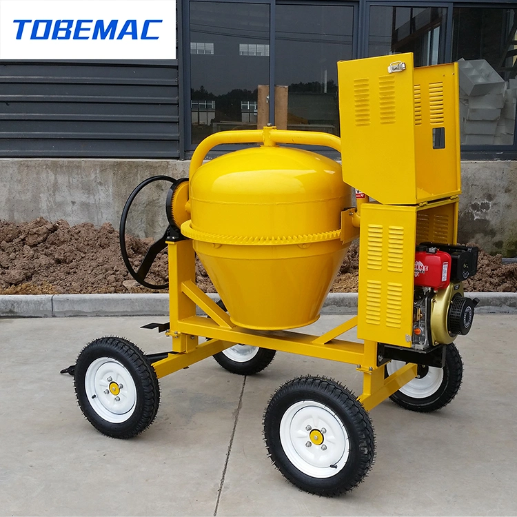 Manufacturer Cm400-4c Diesel Tilting Drum Concrete Mixer with Good Quality